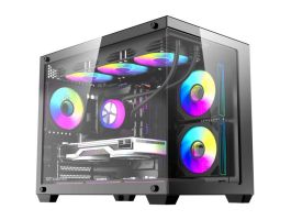DarkFlash B275 PRO számítógépház (fekete) + 6 ventilátor (B275 PRO BLK +6F)